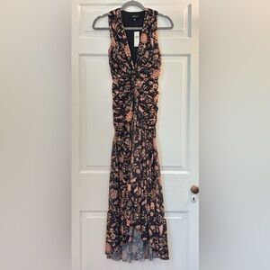 4SI3NNA Anthropologie V-Neck Sleeveless Midi Dress, size XS